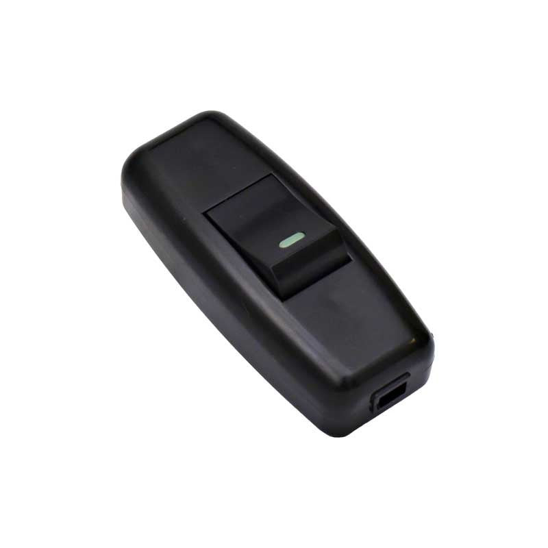 Intrerupator pe Fir 10A / 250V Negru