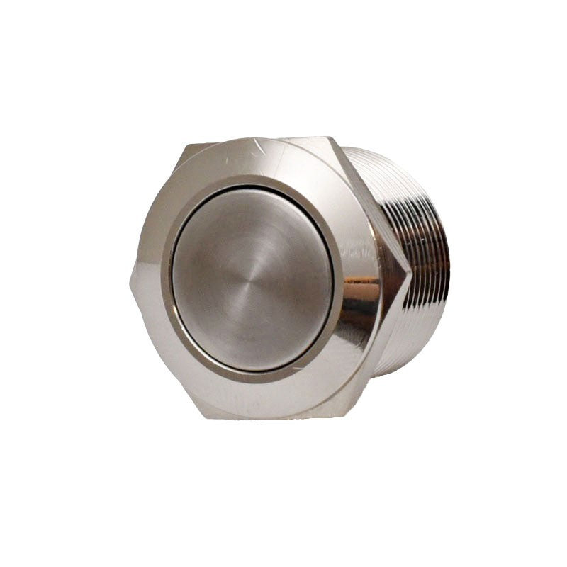 Intrerupator Push Metalic 22mm cu Retinere