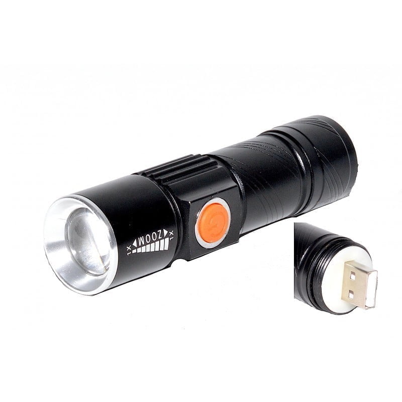 Lanterna Led XPG-R5 Ultra Acumulator USB
