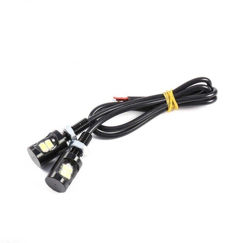 LED Auto SMD, Diametru 12mm, 12V, Fir 25cm, Set 2 Buc, Albastru
