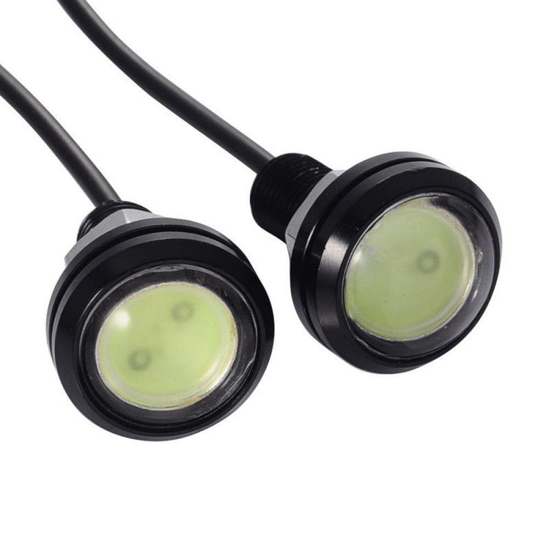 Set 2 Buc LED Auto cu fir, Diametru 18mm, 12V, Putere 9W, Mov