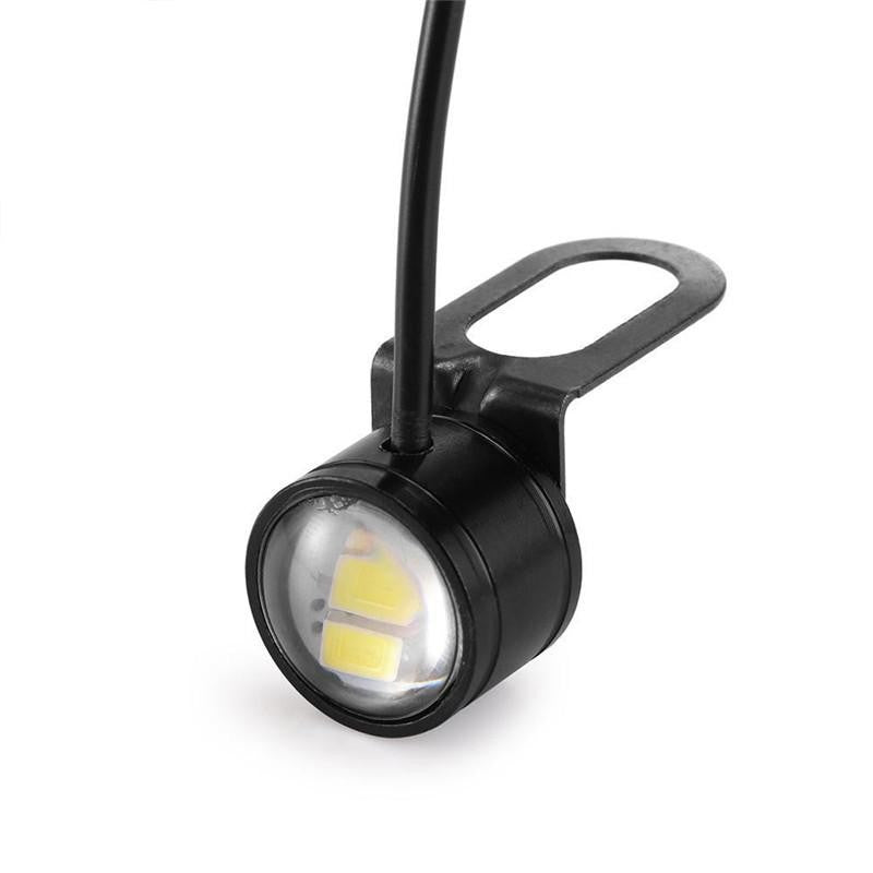 Set 2x LED Auto/Moto cu suport metalic si fir, Diametru 23mm, 9W, Mov
