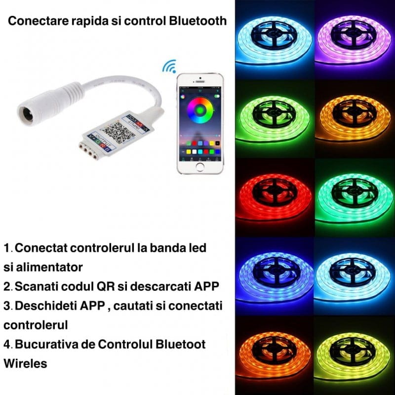 Mini Controller LED Bluetooth RGB