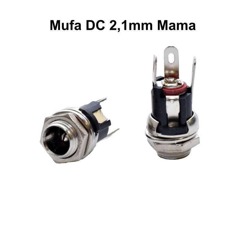Mufa de Alimentare DC 2,1mm Mama de Plastic / Montabila