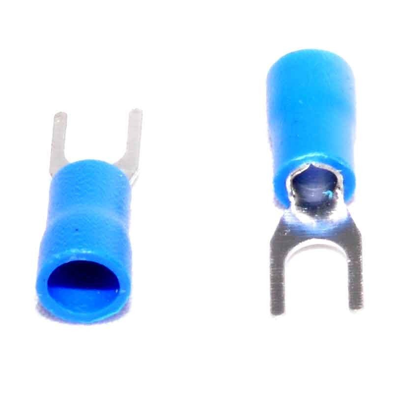 Papuc Electric Tip Furca Ø 4mm - Albastru ,100B/Set
