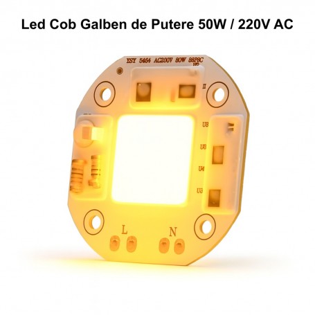 Pastila Led Cob 50W cu Lumina Galbena, 220V AC  / XSY-5454