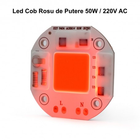 Pastila Led Cob 50W cu Lumina Rosie, 220V AC  / XSY-5454