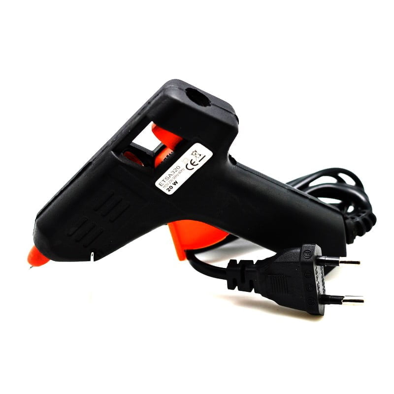 Pistol de Lipit pentru Bara Silicon 8mm, Putere 20W, Negru