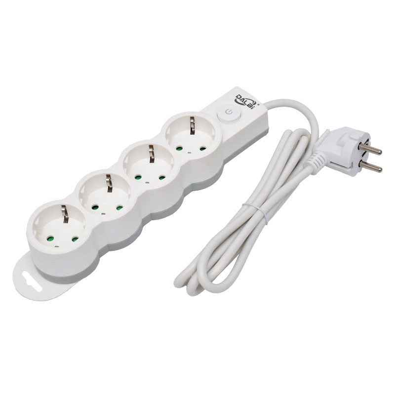 Prelungitor Electric cu Intrerupator, 4 Prize si Protectie Copii, Cablu 3x1mm / 5m