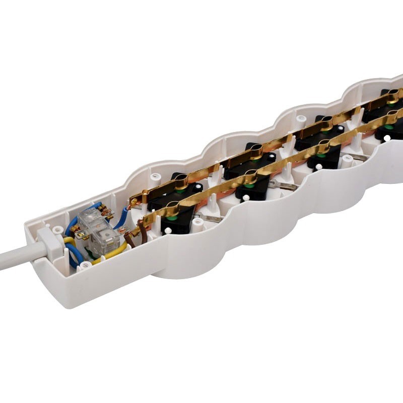 Prelungitor Electric cu Intrerupator, 4 Prize si Protectie Copii, Cablu 3x1mm / 5m