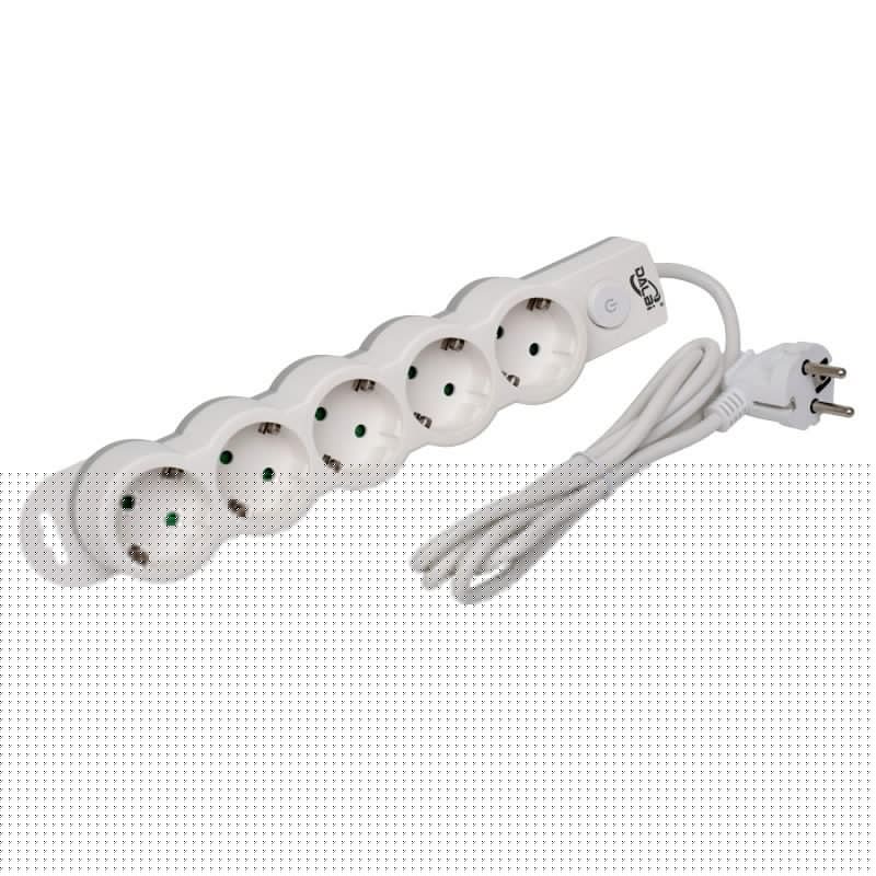 Prelungitor Electric cu Intrerupator, 5 Prize si Protectie Copii, Cablu 3x1mm / 1,5m