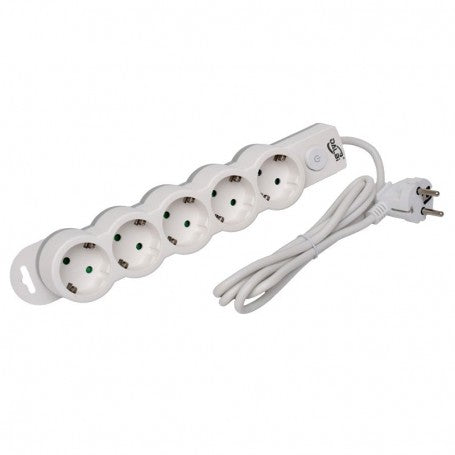 Prelungitor Electric cu Intrerupator, 5 Prize si Protectie Copii, Cablu 3x1mm / 5m