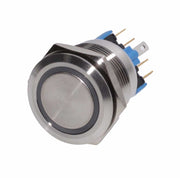 Push Buton 25mm/24V Led Alb