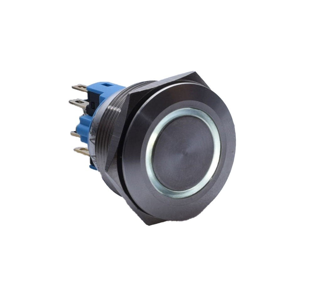 Push Buton 25mm/24V Led Alb