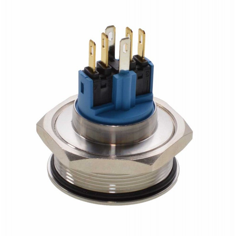 Buton Push 30mm cu Revenire 24V Led Rosu