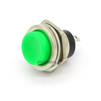 Push Buton cu Metal, Verde fara Retinere  220V/3A