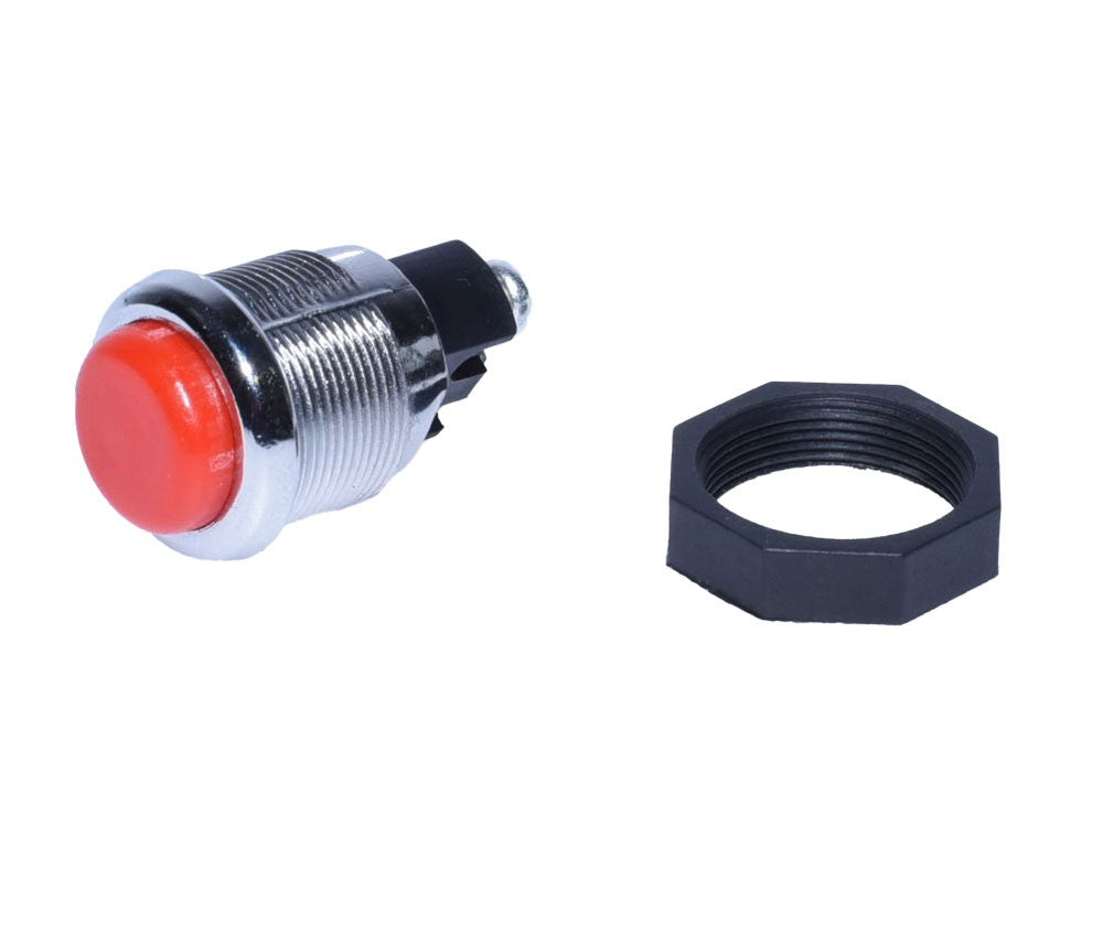 Buton Metalic de Impuls, Tip Push, 12VDC, 250VAC