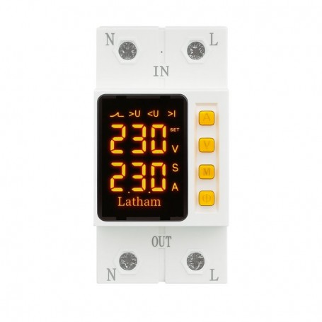 Releu Electronic de Protectie reglabil 1-63A la Supratensiune, Subtensiune si Supracurent Dalbi AVR-63