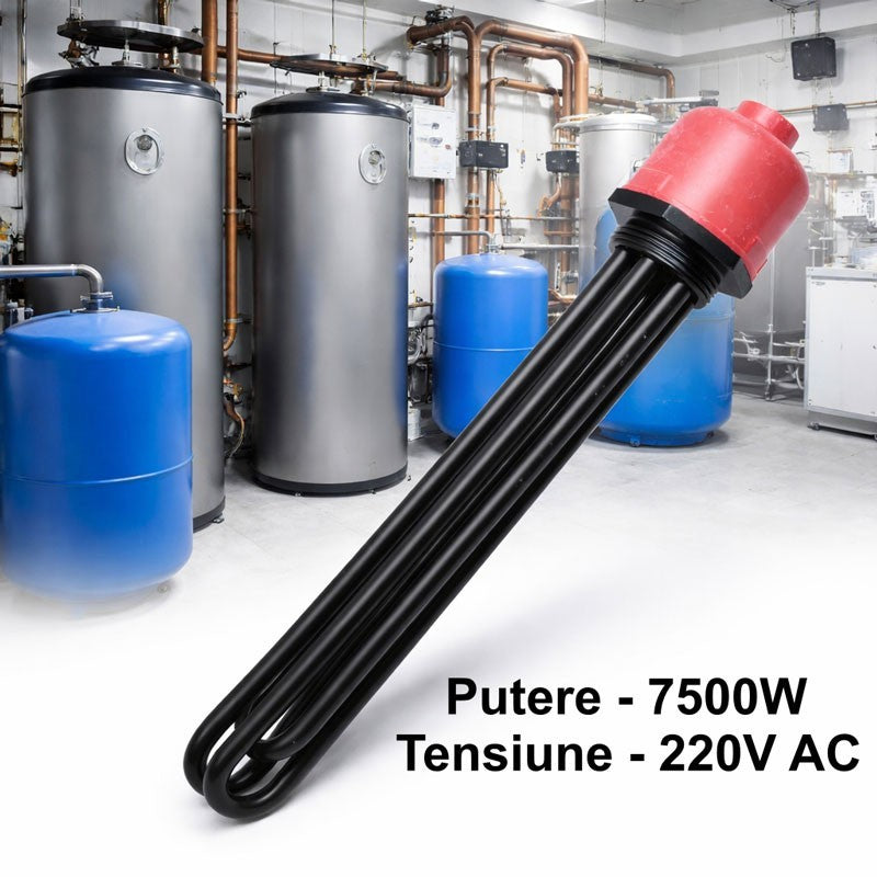 Rezistenta electrica de imersie pentru boiler 7500W - 220V AC - DALBI