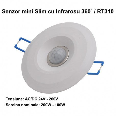 Senzor de Miscare 360˚ mini Slim cu Infrarosu / RT310