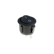 Buton ON-OFF 250V-6A Negru 18x28mm