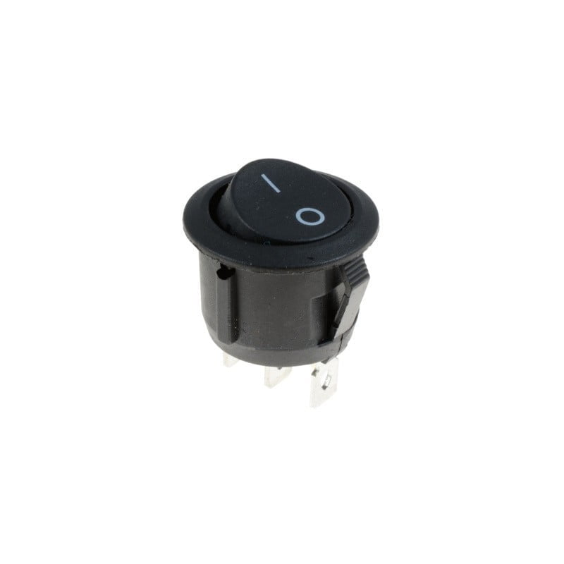 Buton ON-OFF 250V-6A Negru 18x28mm