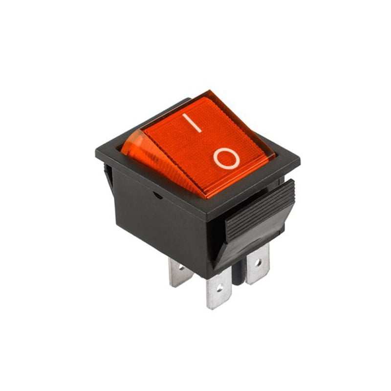 Intrerupator IRS ON-OFF 250V/15A KCD4 Rosu