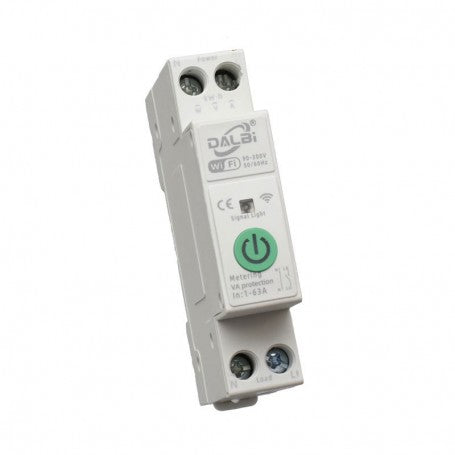 Siguranta Inteligenta Wi-fi, 1-63A, 1P+N Monitorizare Energie, Protectie Subtensiune, Supratensiune - TUYA SigMesh / ZigBee