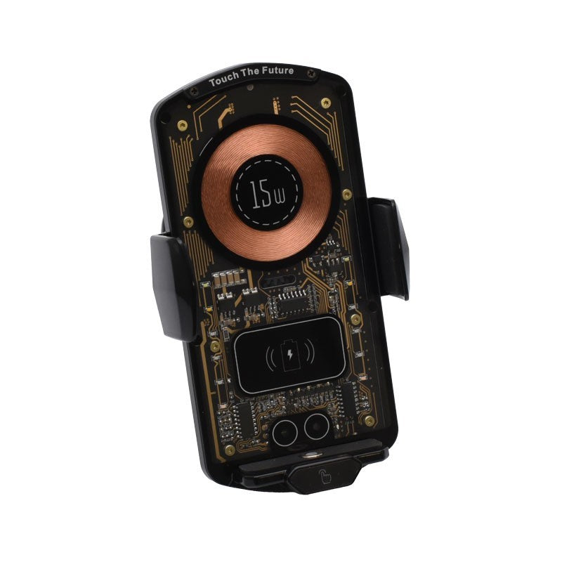Suport Auto A6 cu Incarcare Wireless 15W si Touch Control