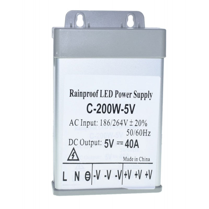 Sursa Alimentare, Exterior, 5V, 200W, 40A, IP52