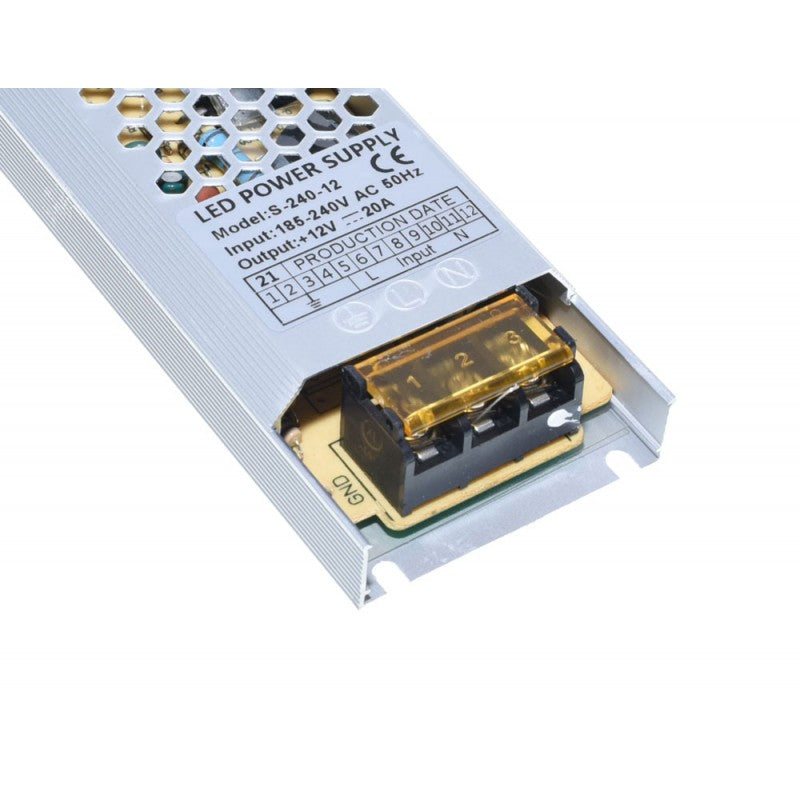 Sursa de Alimentare, Slim, Interior, 12V, 240W, 20A