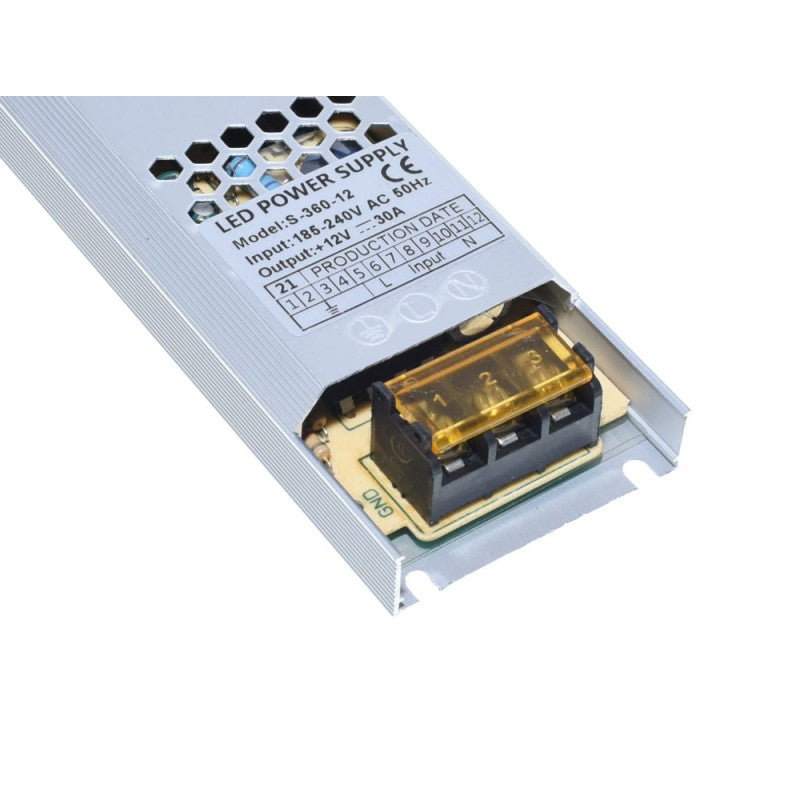 Sursa de Alimentare, Slim, Interior, 12V, 360W, 30A