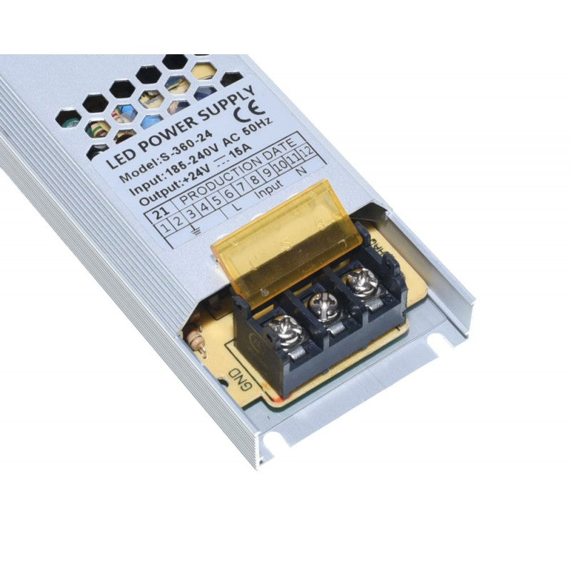 Sursa de Alimentare, Slim, Interior, 24V, 15A, 360W