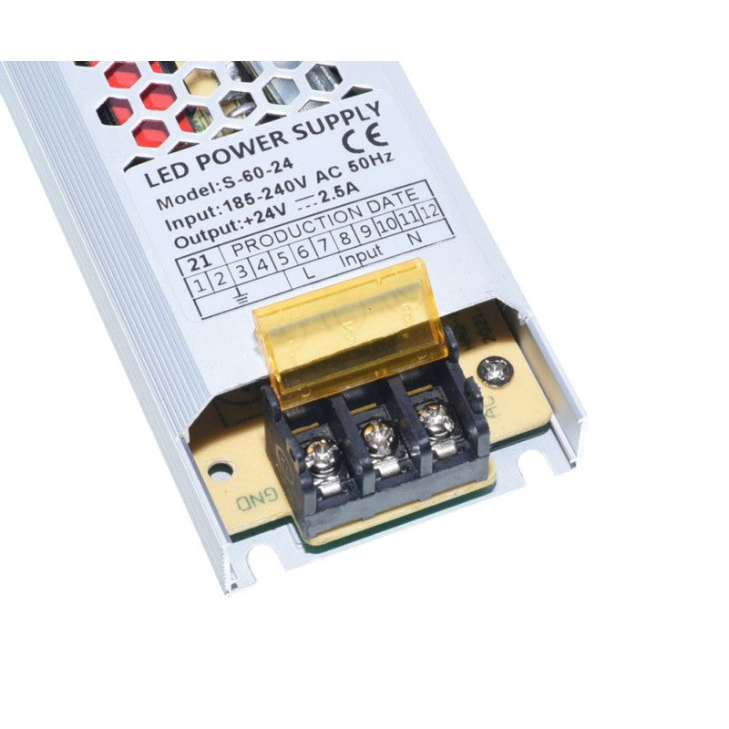 Sursa de Alimentare, Slim, Interior, 24V, 2,5A, 60W