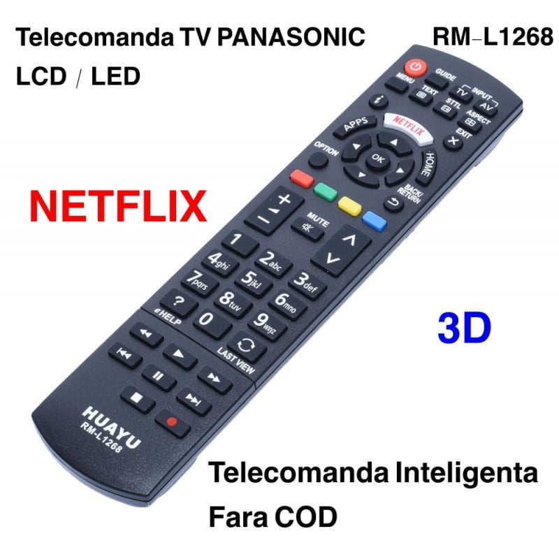 Telecomanda pentru TV Panasonic, Universala, Pentru LED/LCD