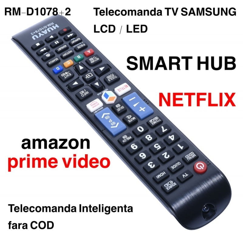 Telecomanda pentru TV Samsung, Butoane Netflix, Universala, LED/LCD