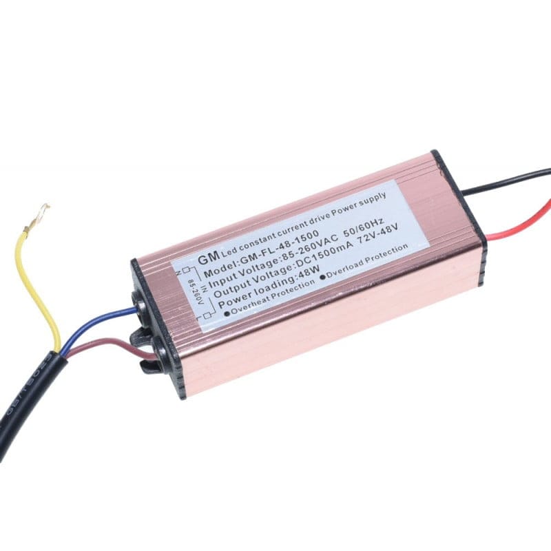 Driver LED pentru alimentare leduri, 48V-72V, Putere 48W