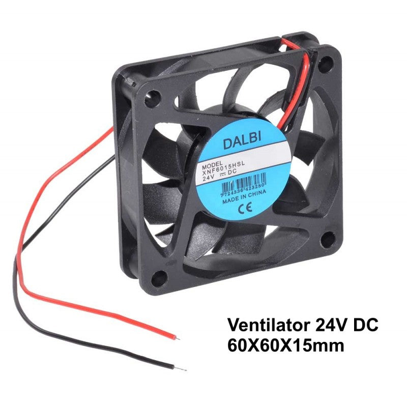 Ventilator Axial 24V, 60x60x15 mm, Tip Cooler, 2.4W