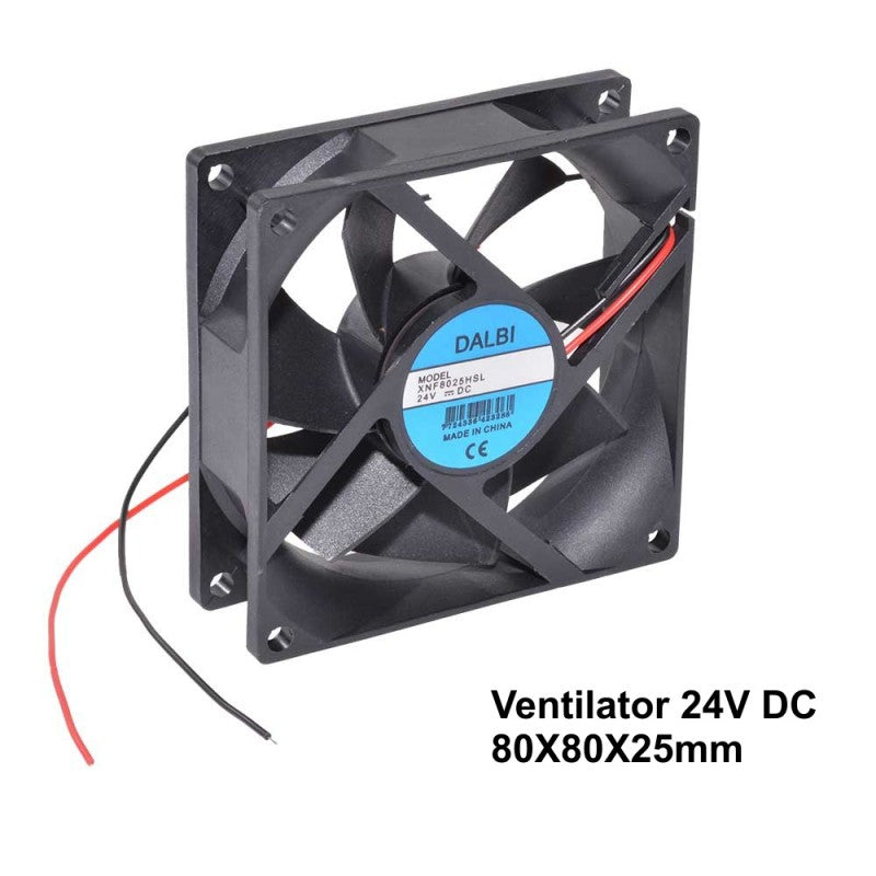 Ventilator Axial 24V, 80x80x25 mm, Tip Cooler, 1.75W